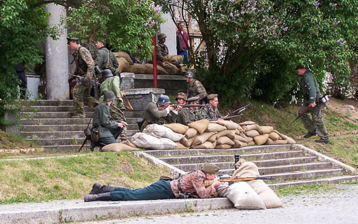 Vojenská rekonstrukce bitvy v Kamýku nad Vltavou 2007