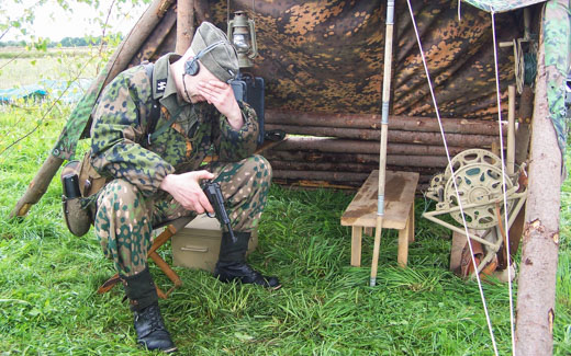 Exhibice vojenského klubu na leteckém dnu v Chebu