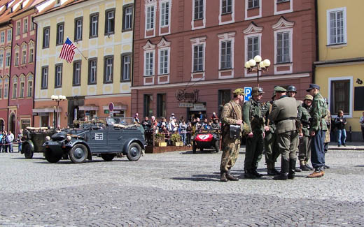 Rekonstrukce osvobození Chebu na náměstí - 2012